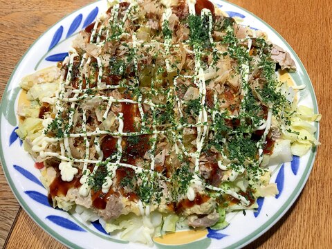 お好み焼き風キャベツ焼き